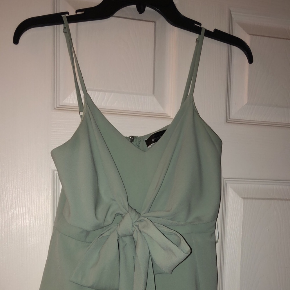 Romper with bow tie front